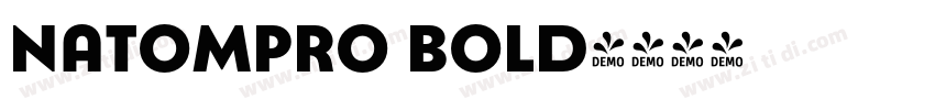 NatomPro Bold字体转换